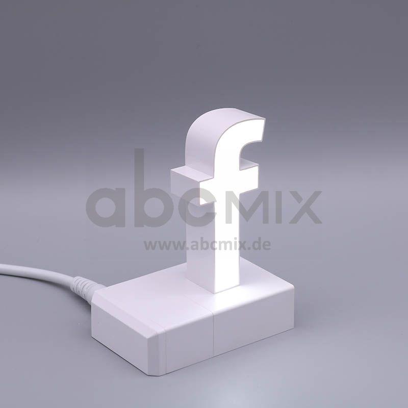 LED Buchstabe Click f für 75mm Arial 6500K weiß