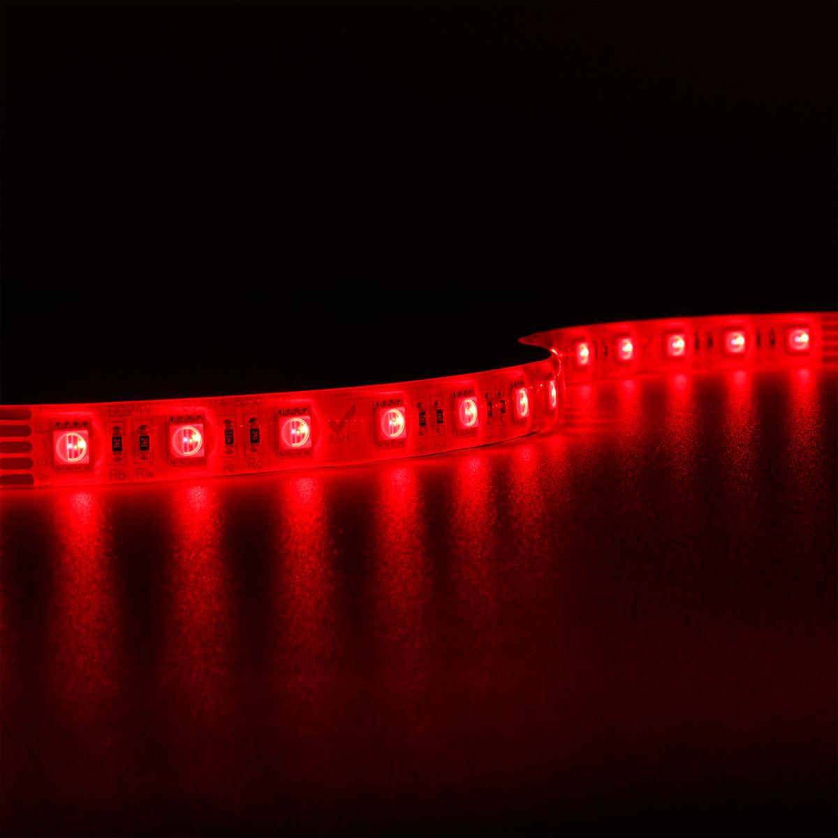 Strip 24V LED Streifen 7,5M 15W/m 60LED/m 12mm Farbwechsel - Lichtfarbe: RGB+6000K - Schutzart: IP65