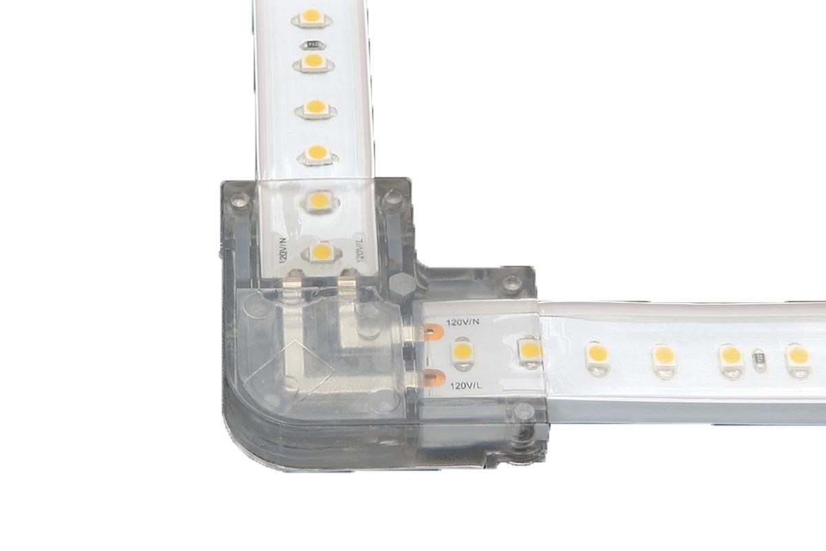 LED Strip Pro+ L-Verbinder klar für 230V Strip