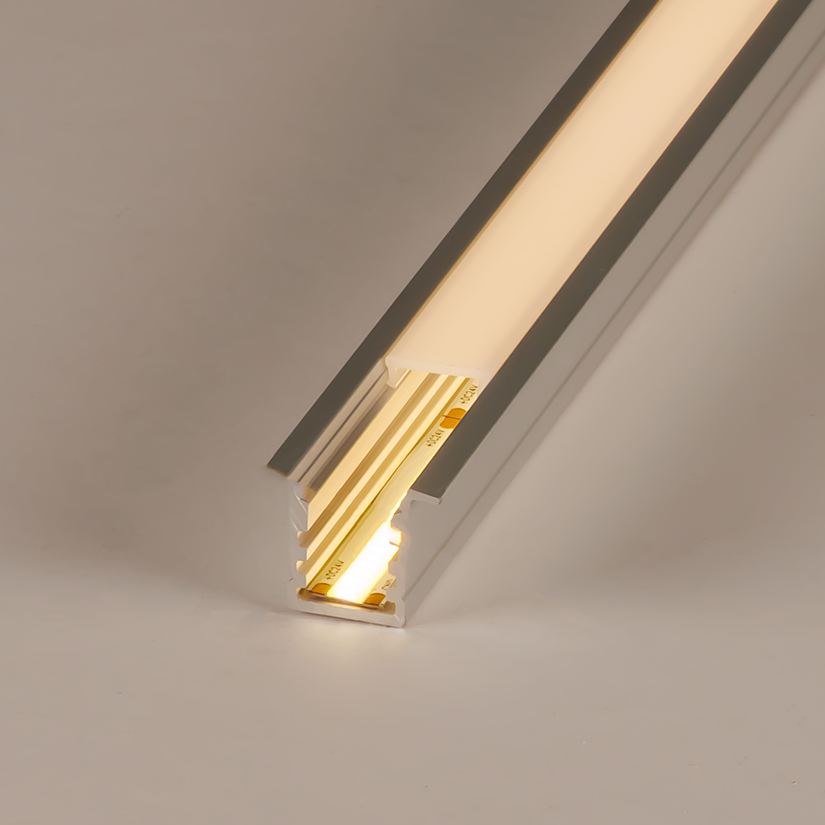 LED Fugen-Profil eloxiert 18 x 15mm opal 200cm 
