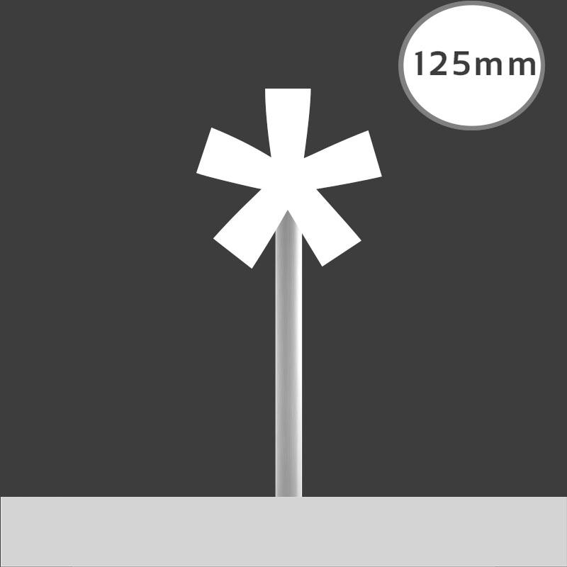 LED Buchstabe Click * Stern Asterisk Stern für 125mm Arial 6500K weiß
