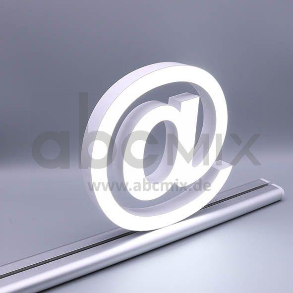LED Buchstabe Slide @ At-Zeichen für 150mm Arial 6500K weiß