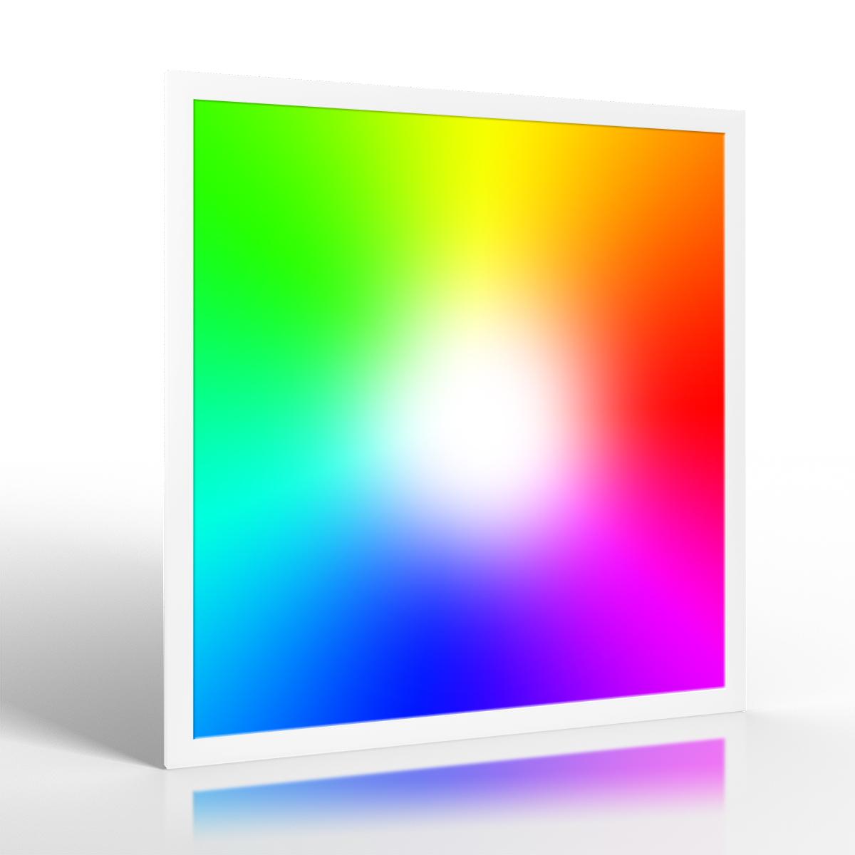 RGB+CCT LED Panel Pro 62x62cm 48W 24V Rahmen weiß