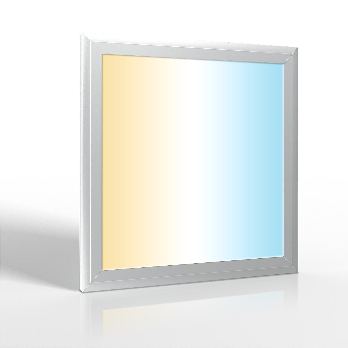 LED Panel 30x30cm 18W Rahmen silber - Lichtfarbe: CCT 3000K-6000K