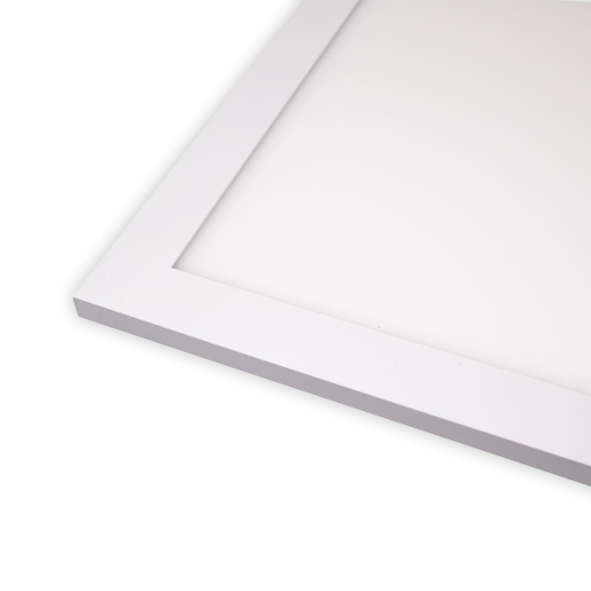 RGB+CCT LED Panel 60x60cm inkl. MiBoxer Smarthomesteuerung 48W 24V Rahmen weiß - Panelmontage:  Deckenhalterung Clips
