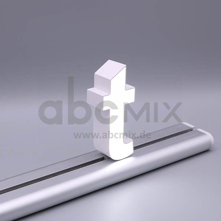 LED Buchstabe Slide t für 100mm Arial 6500K weiß