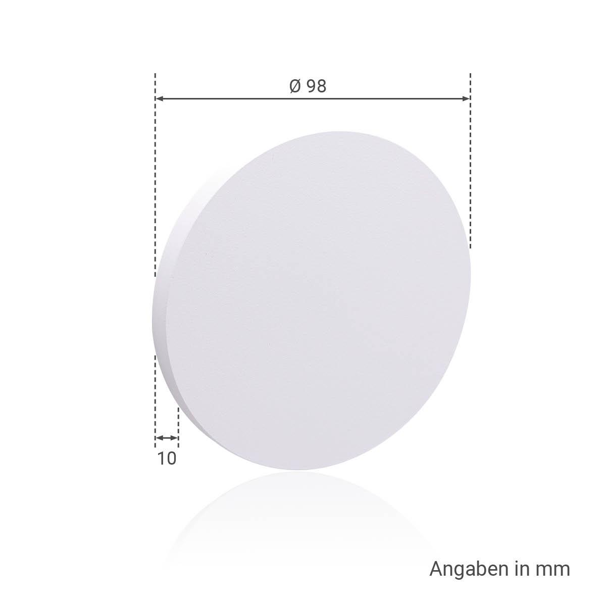 LED Treppenleuchte rund weiß - Lichtfarbe: Neutralweiß 1,5W - Lichtaustritt: Kato