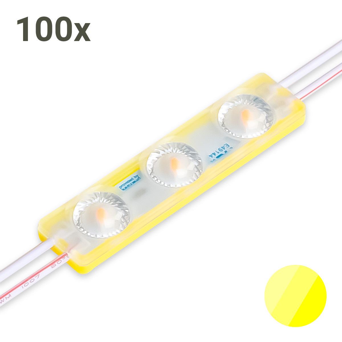 LED Modul gelb 1.5W 170° 12V IP65 (100 Stück VPE)