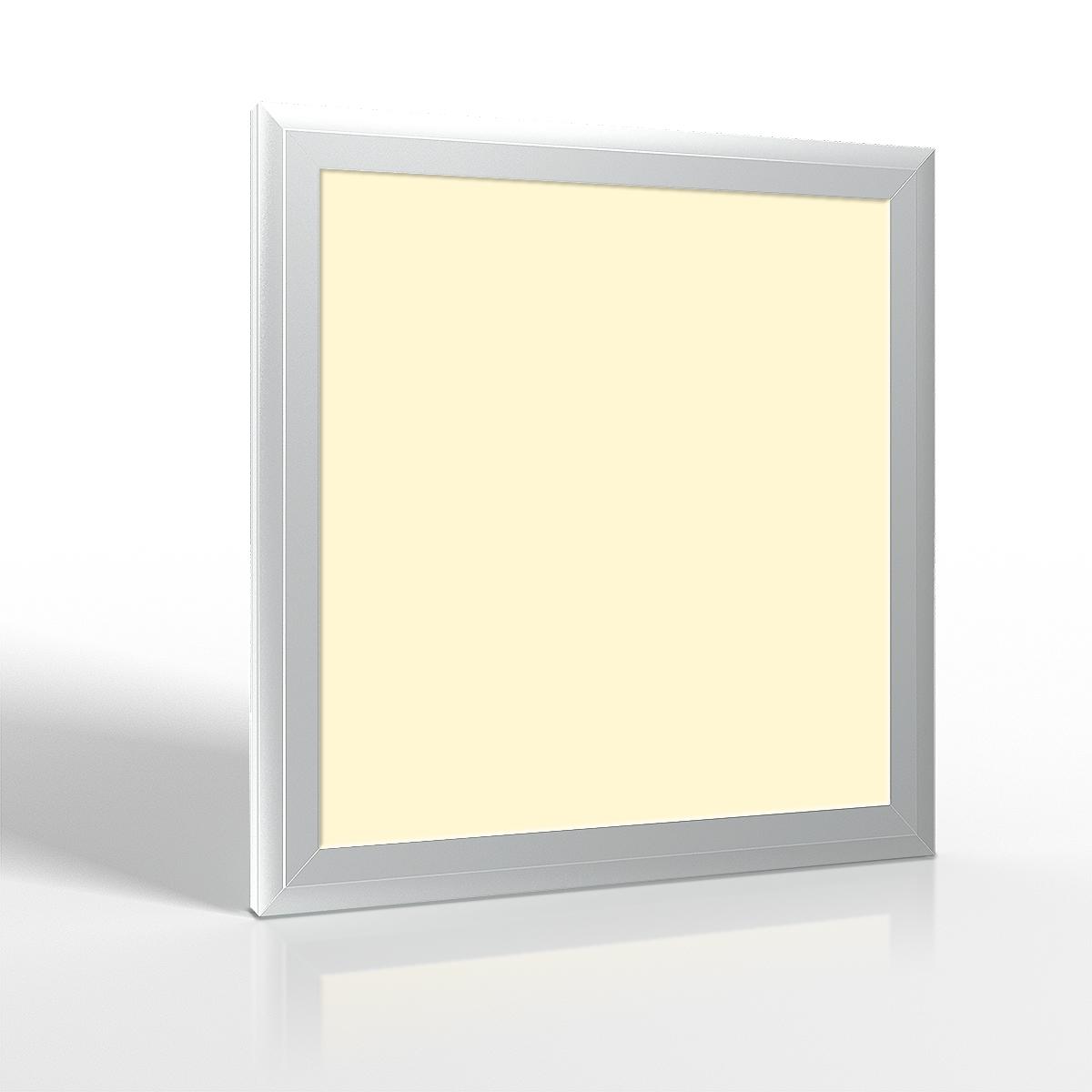 LED Panel 30x30cm 18W Rahmen silber - Lichtfarbe: Warmweiß 3000K
