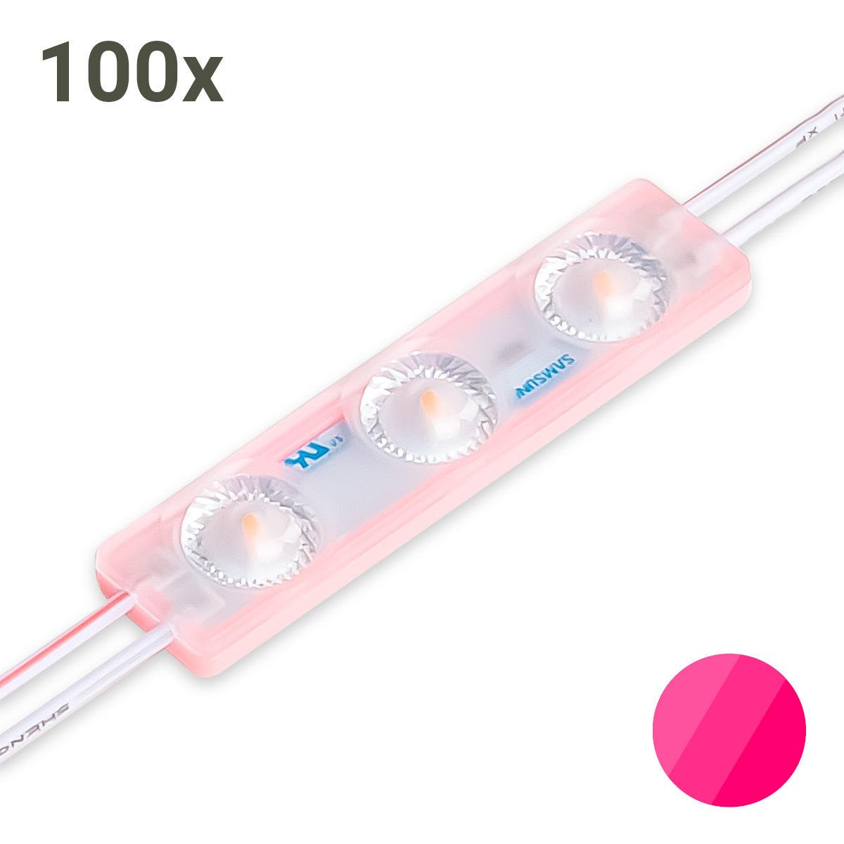 LED Modul pink 1.5W 170° 12V IP65 (100 Stück VPE)