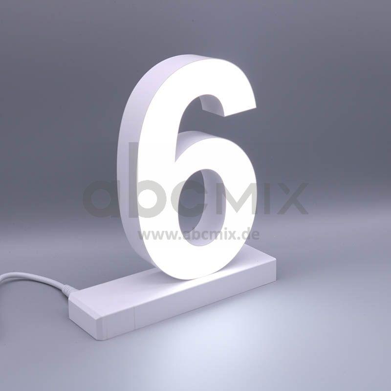LED Buchstabe Click 6 für 175mm Arial 6500K weiß