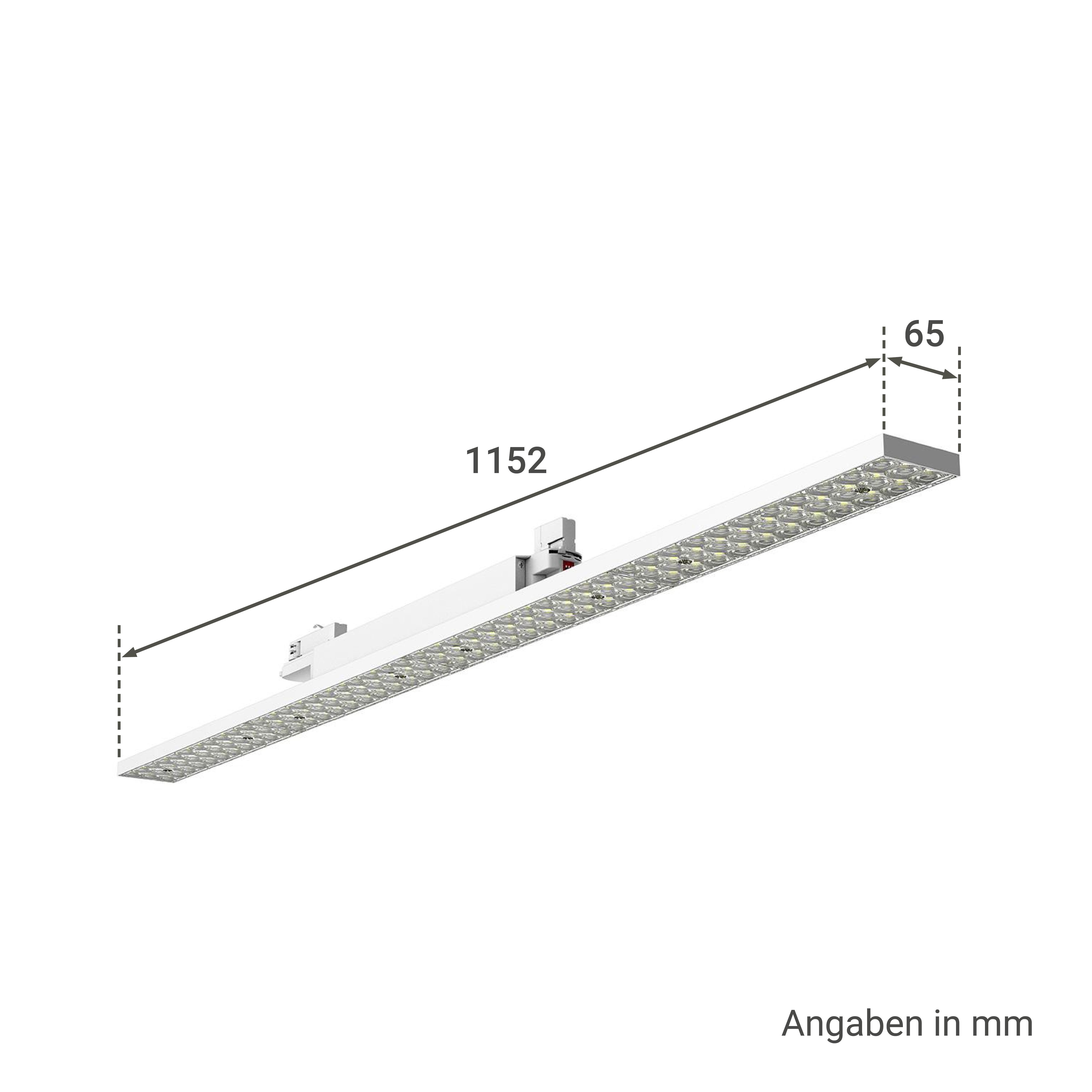 Tracklight Linear 48W 90° 1150mm