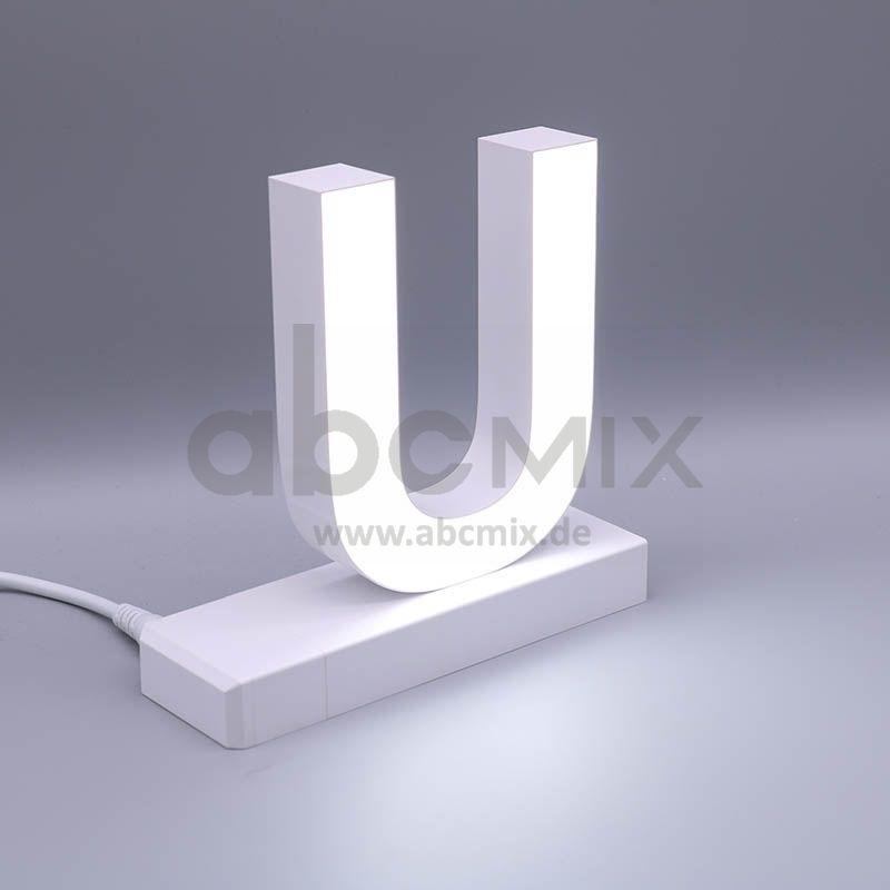 LED Buchstabe Click U 125mm Arial 6500K weiß