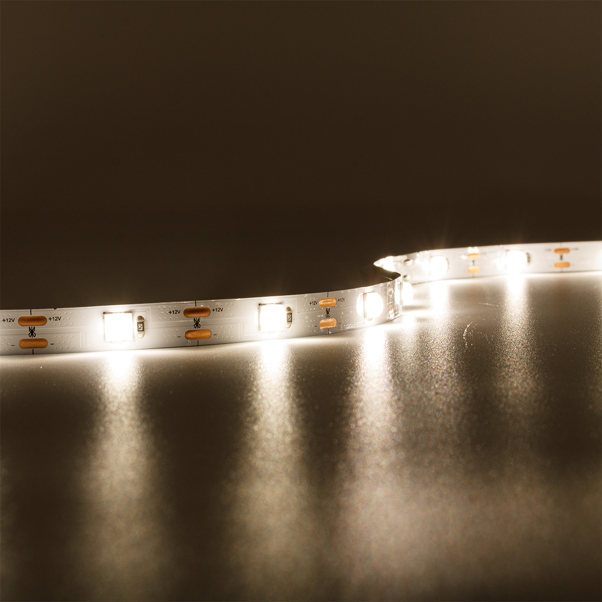 Strip mit Linse 12V LED Streifen 5M 18W/m 28LED/m 10mm - Lichtfarbe: Neutralweiß 4000K - Schutzart: IP20