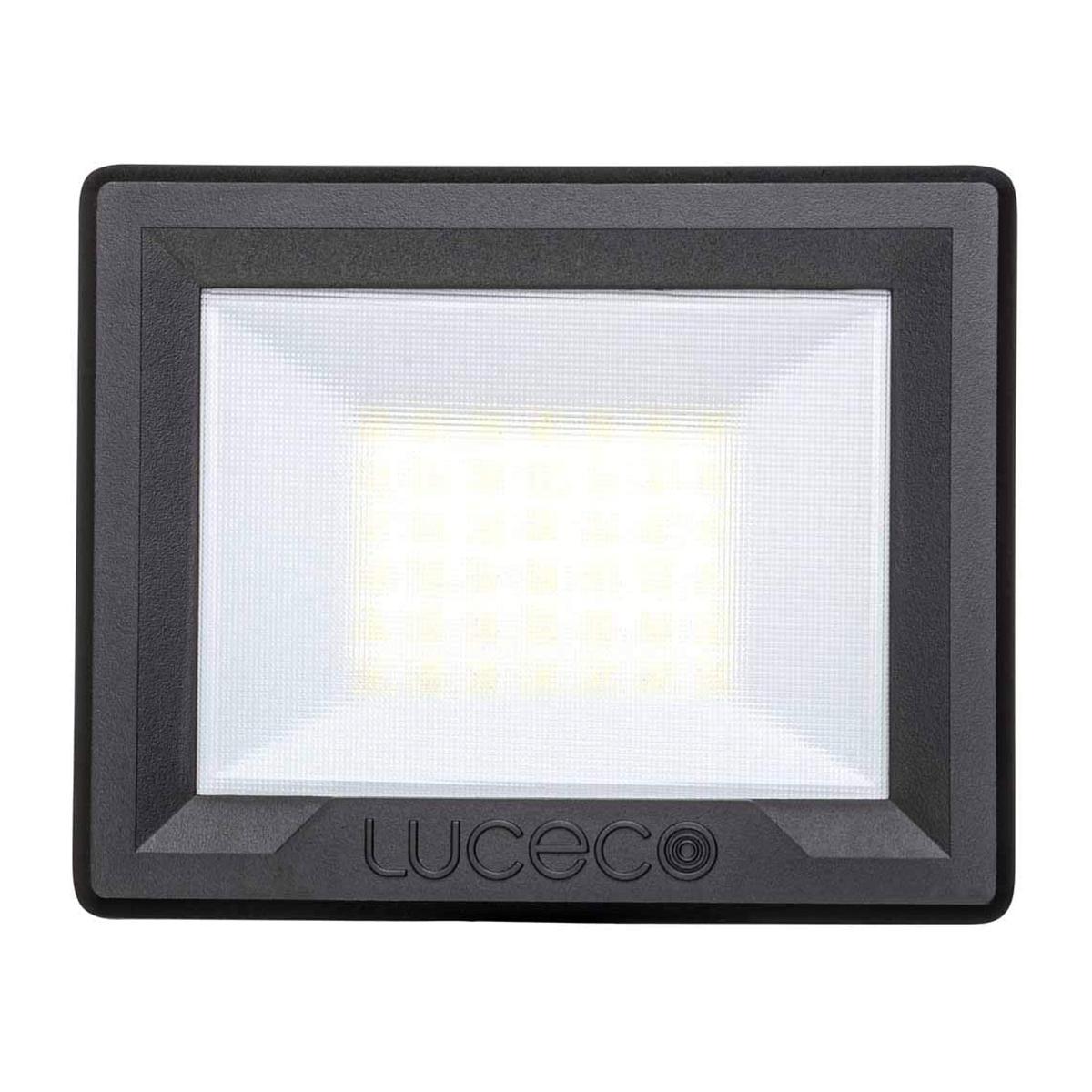 Luceco LED Flutlichtstrahler 20W 4000K 1600lm schwarz mit Bewegungsmelder