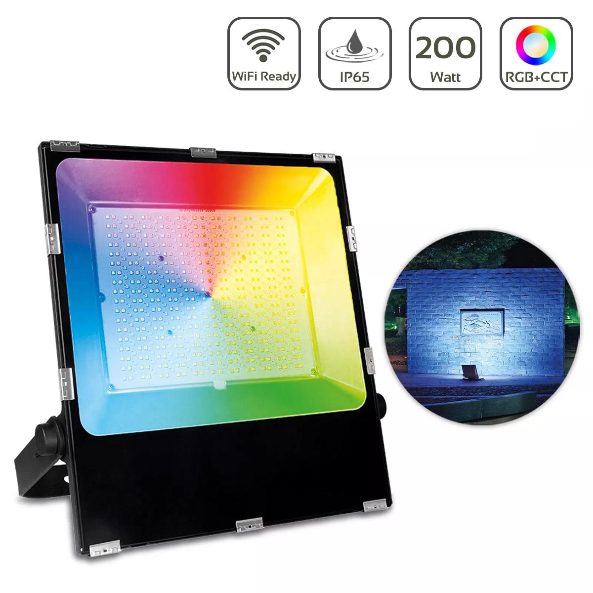 MiBoxer RGB+CCT LED Außenstrahler WiFi Farbwechsel Fluter - Ausführung: 200W FUTT08