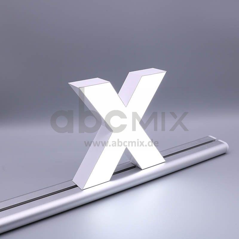 LED Buchstabe Slide x für 200mm Arial 6500K weiß