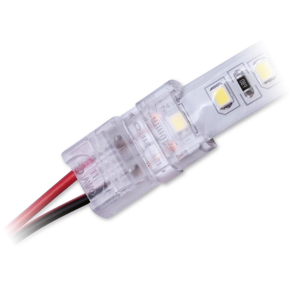 Streifenanschlusskabel 2 Pin für einfarbige LED-Streifen 10mm IP65