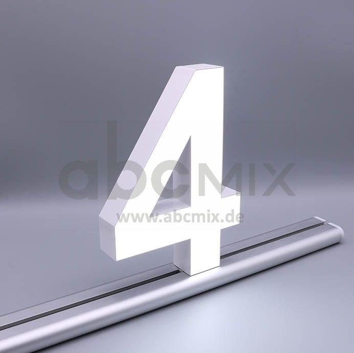 LED Buchstabe Slide 4 für 200mm Arial 6500K weiß