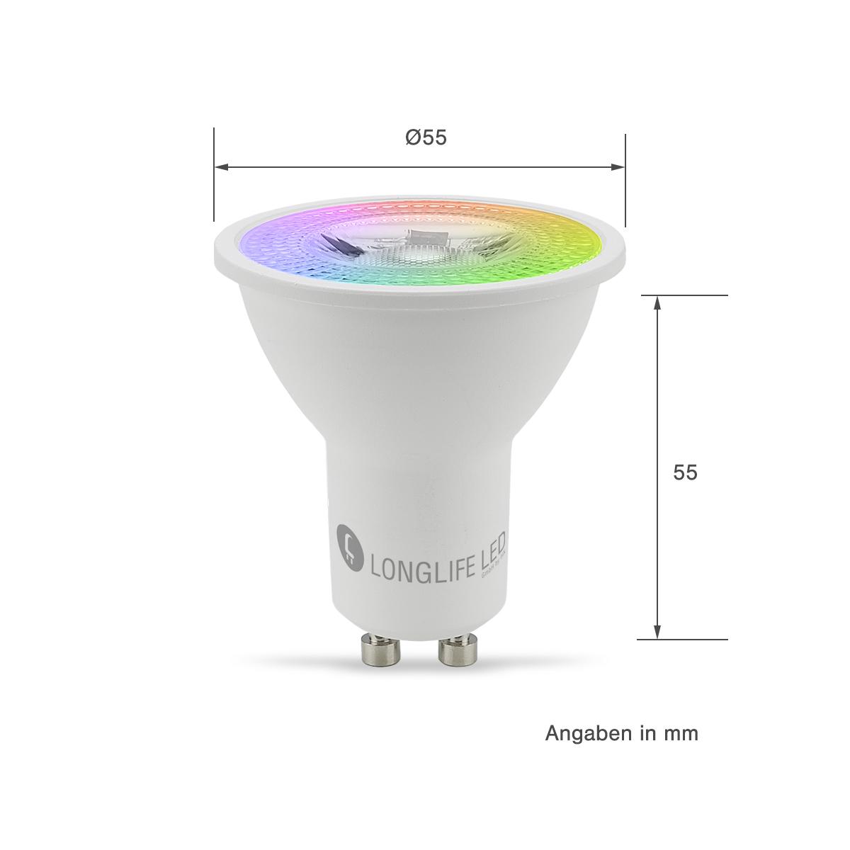 GU10 3W LED Spot RGB+WW Farbwechsel mit IR Fernbedienung Dimmbar + Memory Funktion