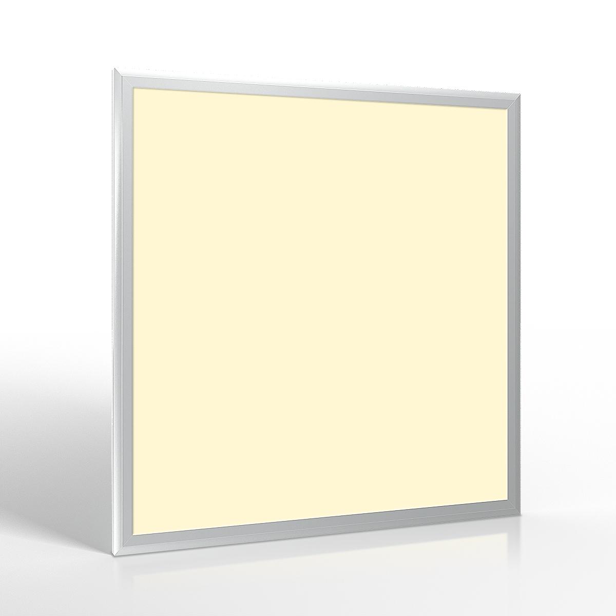 LED Panel 60x60cm 40W Rahmen silbern - Lichtfarbe: Warmweiß 3000K