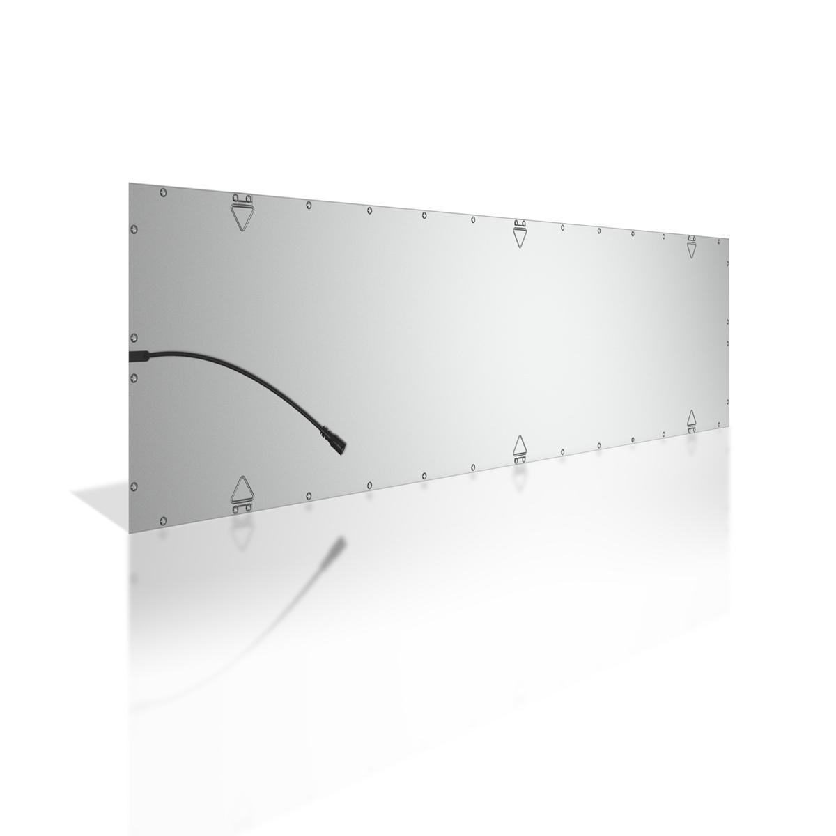 RGB+CCT LED Panel 120x30cm inkl. MiBoxer Smarthomesteuerung 48W 24V Rahmen weiß - Panelmontage:  Seilabhängung 1 Meter