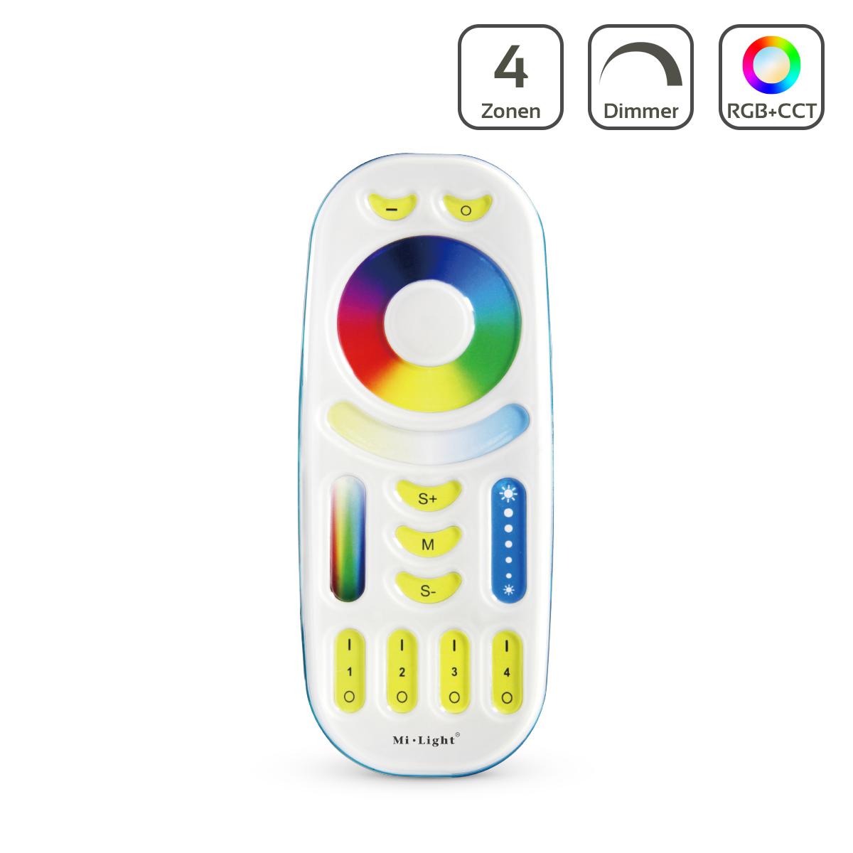 MiBoxer RGB+CCT Fernbedienung 4 Zonen Dimmen Schalten Farbsteuerung FUT092