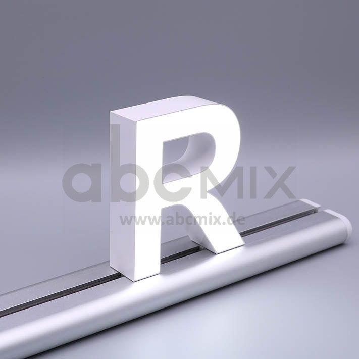 LED Buchstabe Slide R 100mm Arial 6500K weiß
