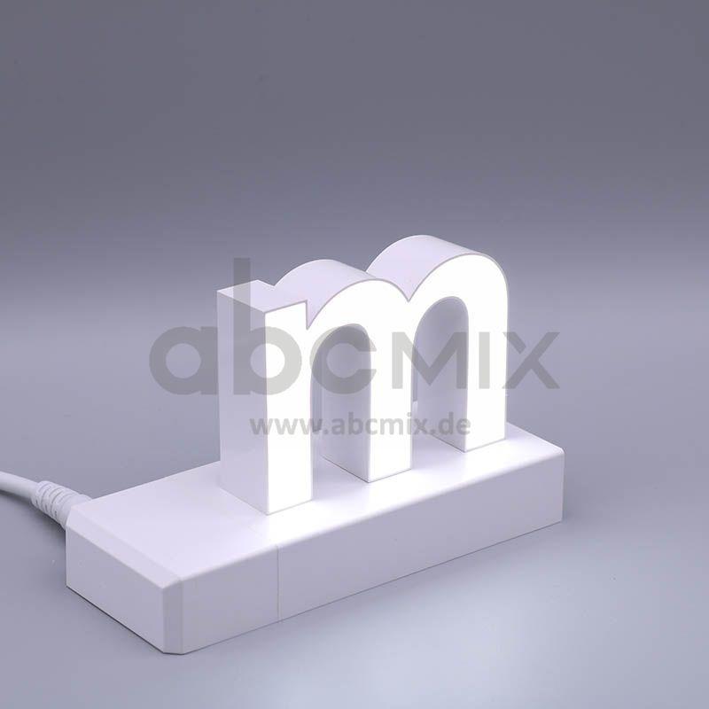 LED Buchstabe Click m für 75mm Arial 6500K weiß
