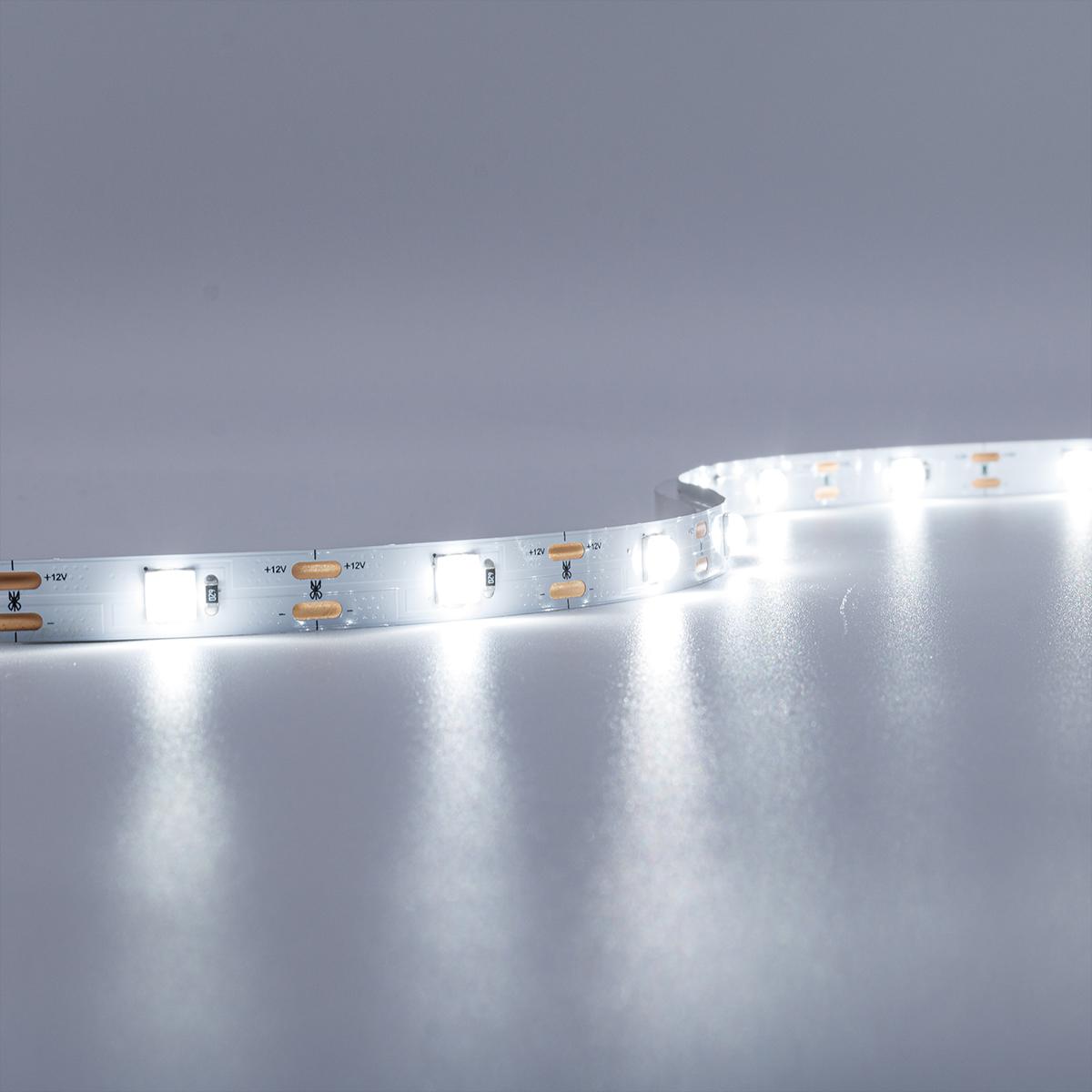 Strip mit Linse 12V LED Streifen 5M 18W/m 28LED/m 10mm - Lichtfarbe: Kaltweiß 6000K - Schutzart: IP20
