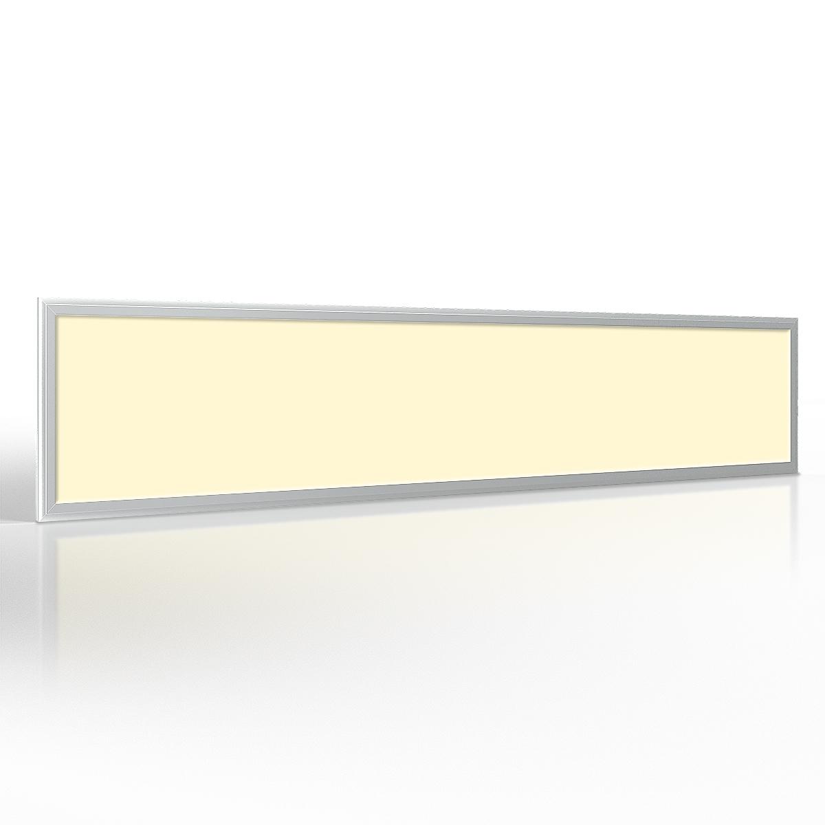 LED Panel 150x30cm 40W Rahmen silber - Lichtfarbe: Warmweiß 3000K