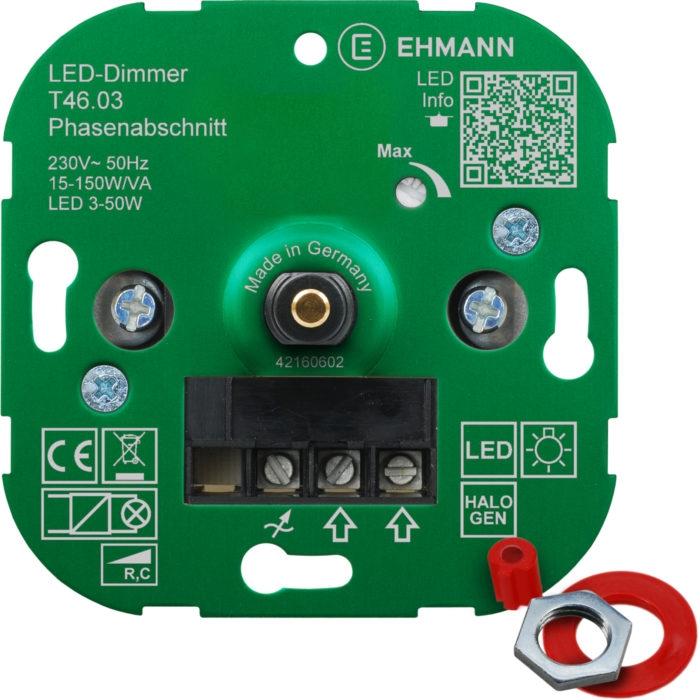 LED Dimmer 3-50W T46.03 EHMANN Phasenabschnitt