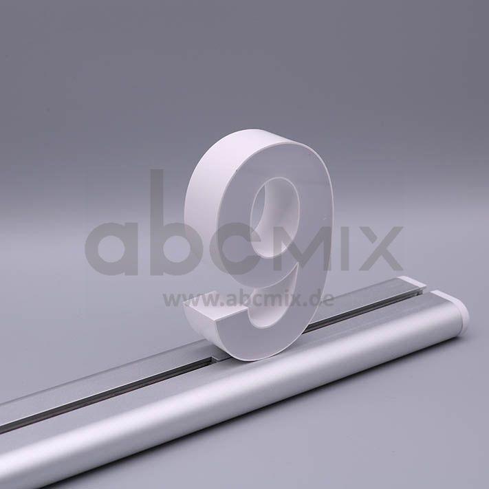 LED Buchstabe Slide 9 für 100mm Arial 6500K weiß