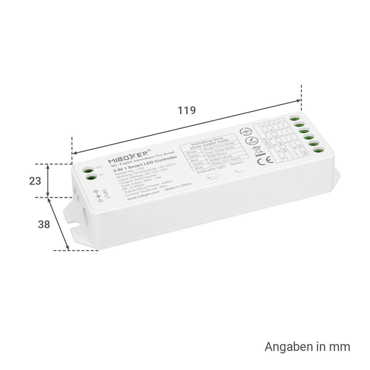 MiBoxer RGB LED Controller 3 Kanal 12/24V Multifunktion LED Strip Panel Steuerung FUT037M