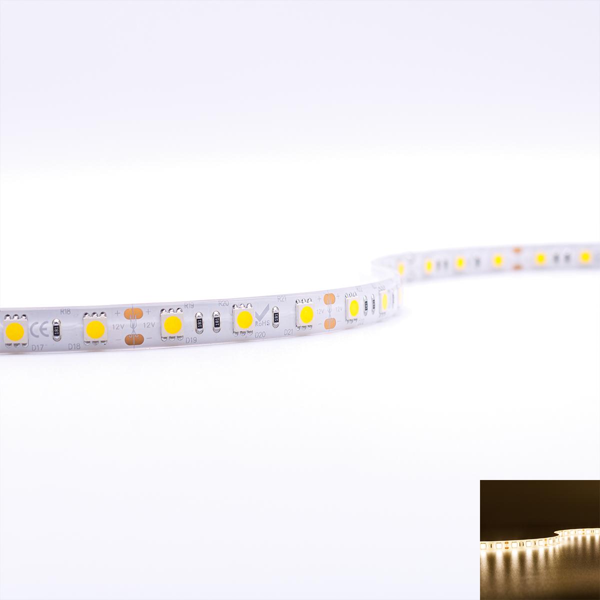 12V RGBWW LED Streifen LED Band LED Strip 5050 SMD RGB+Warmweiss 4 in1 LED Lichtleiste Lichterkette Deko Lichter Treppenlicht 60LEDs/M 300LED 