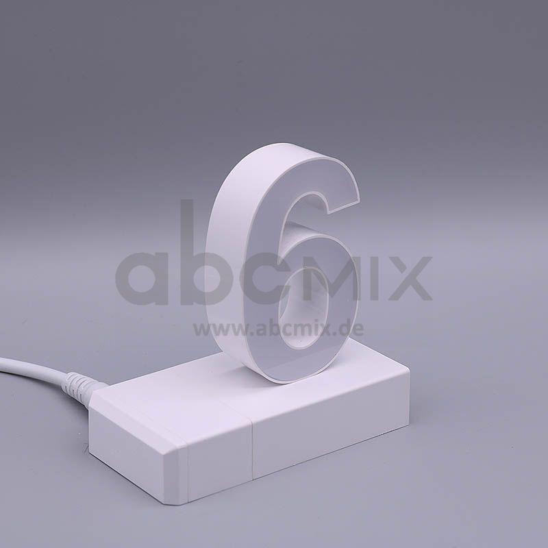 LED Buchstabe Click 6 für 75mm Arial 6500K weiß
