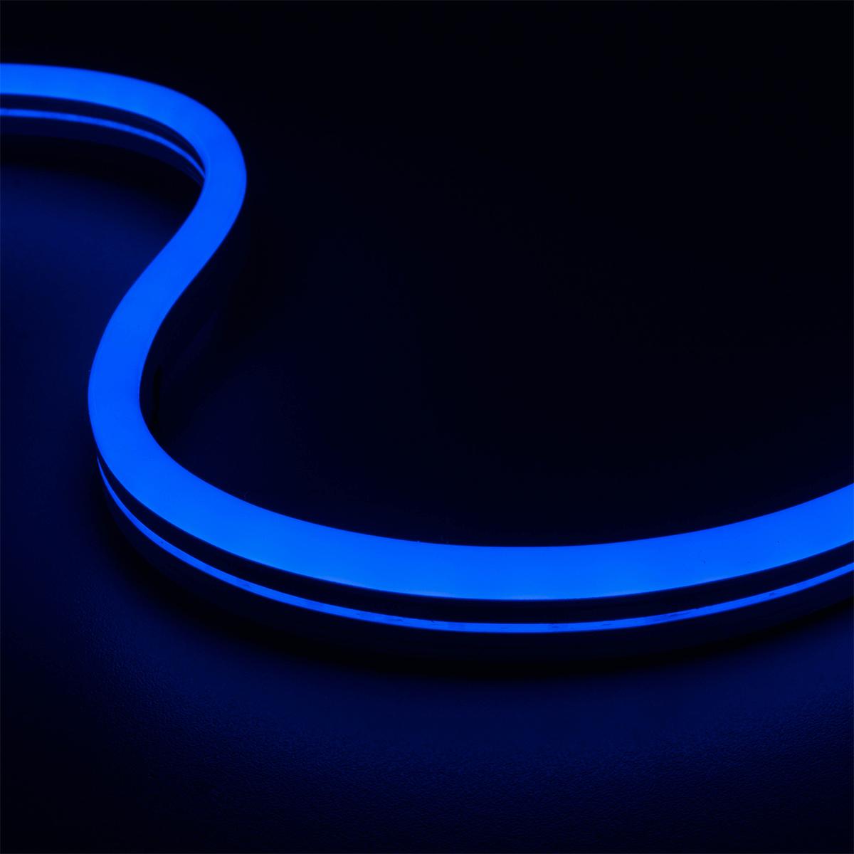 Neon 24V LED Streifen 5M 10W/m 84LED/m 7mm - Lichtfarbe: Blau - Schutzart: IP65
