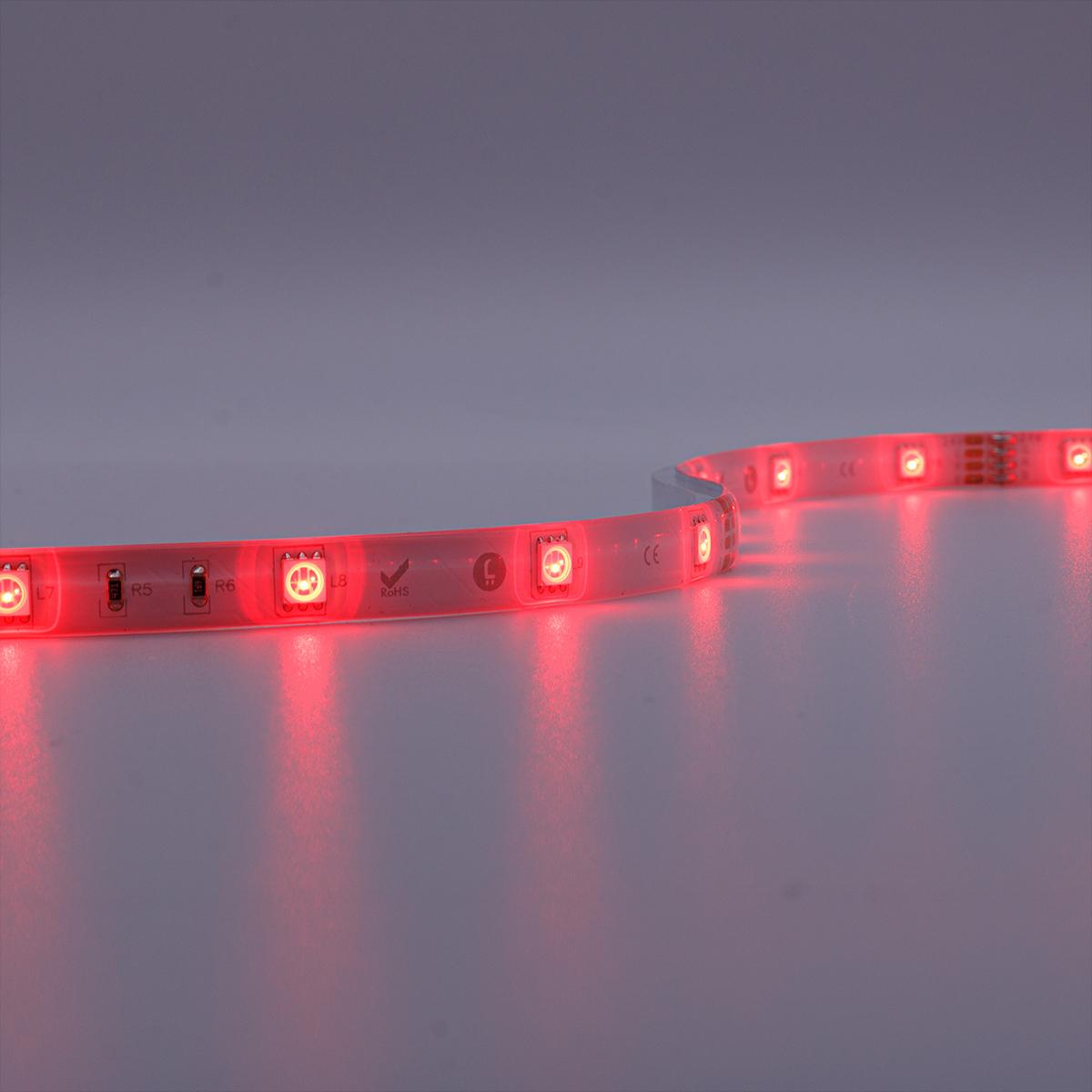 Strip RGB 24V LED Streifen 5M 7,2W/m 30LED/m 10mm IP65 Farbwechsel