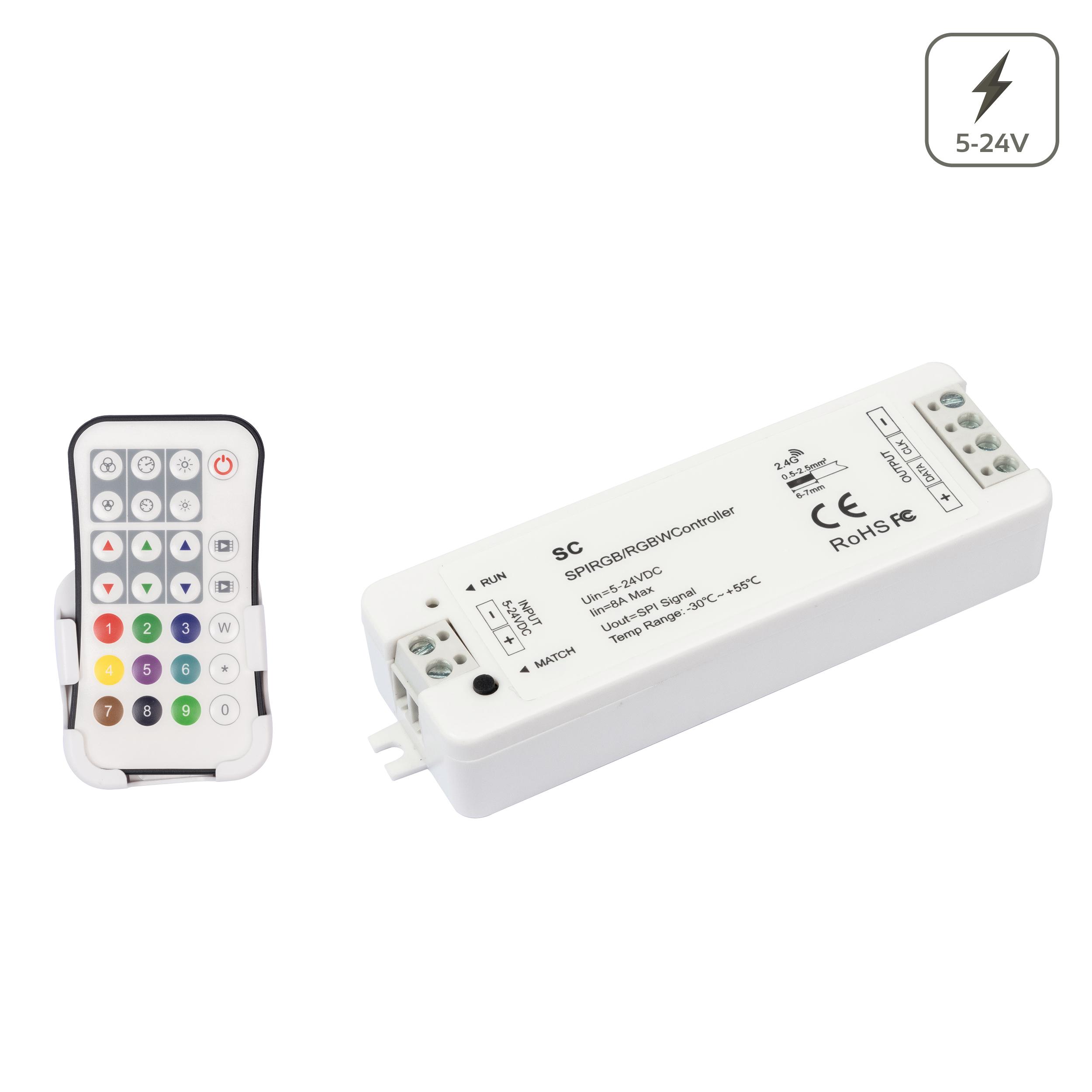 Pixel LED Controller DC5V-24V 2,4G 27 Tasten Fernbedienung für WS2811 WS2812B RGB LED