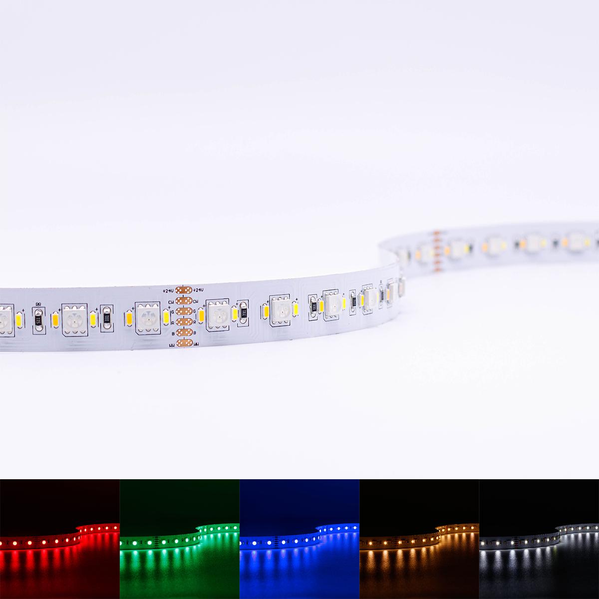 Strip RGB+CCT Dual Weiß 24V LED Streifen 5M 25,5W/m 180LED/m 15mm IP20 Farbwechsel