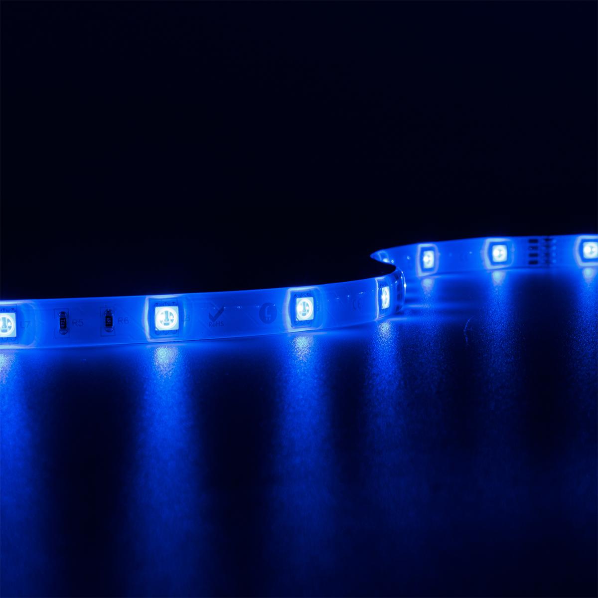 Strip RGB 24V LED Streifen 5M 7,2W/m 30LED/m 10mm IP65 Farbwechsel