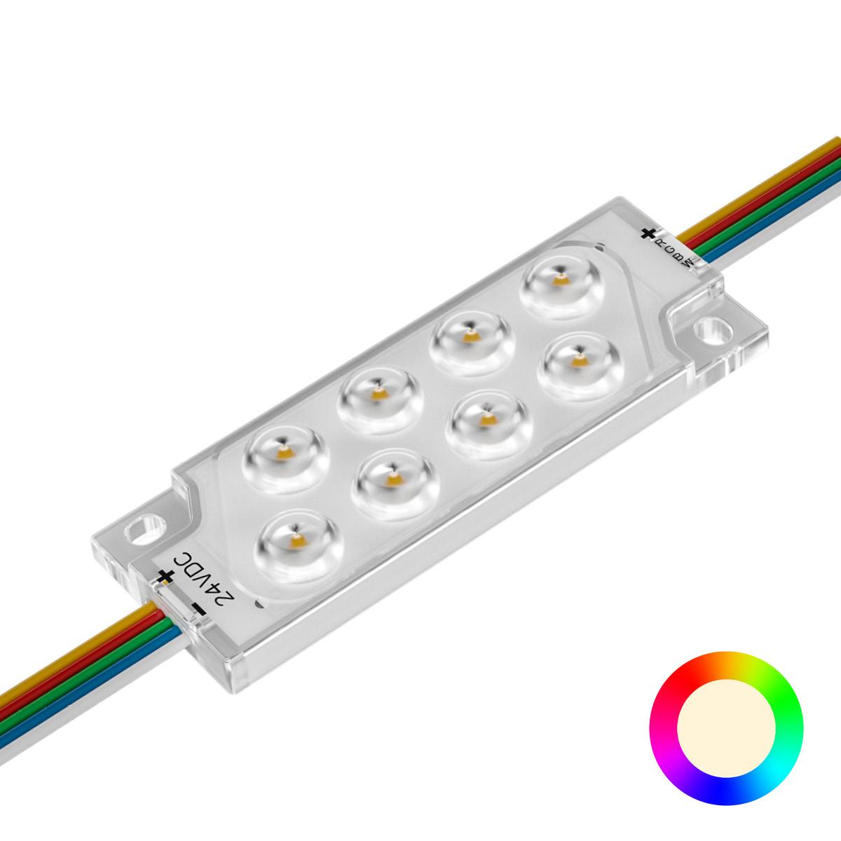 LED Modul DC24V 3W IP68 - Lichtfarbe: RGB+4000K
