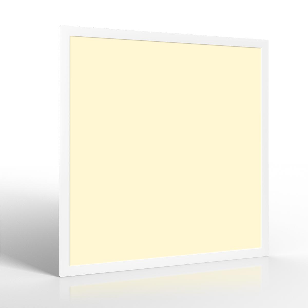 LED Panel Pro 62x62cm 40W Rahmen weiß - Lichtfarbe: Warmweiß 3000K