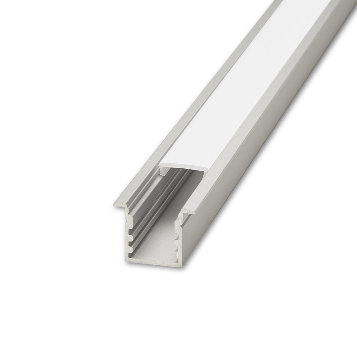  LED Fugen-Profil eloxiert 20 x 15mm opal 100cm 