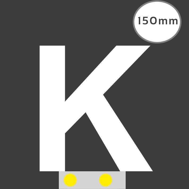 LED Buchstabe Slide K 150mm Arial 6500K weiß