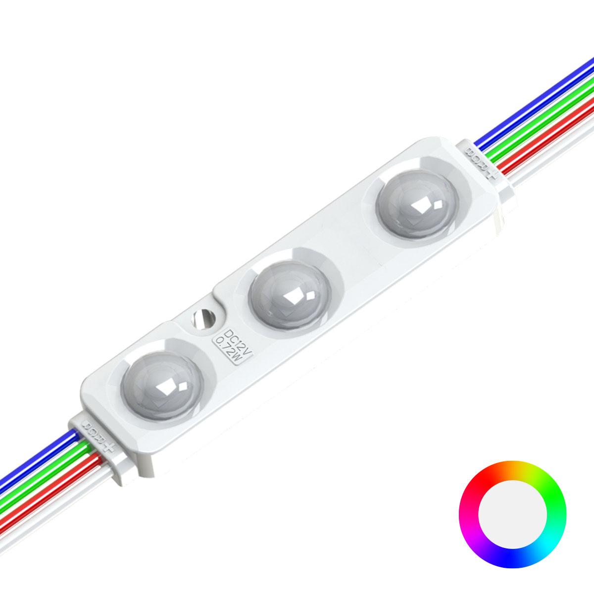 LED Modul 0,72W 12V 170° IP66 - Lichtfarbe: RGB+4000K