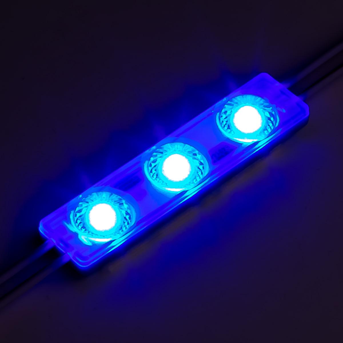 LED Modul 1,5W 12V 170° IP65 - Lichtfarbe: Blau