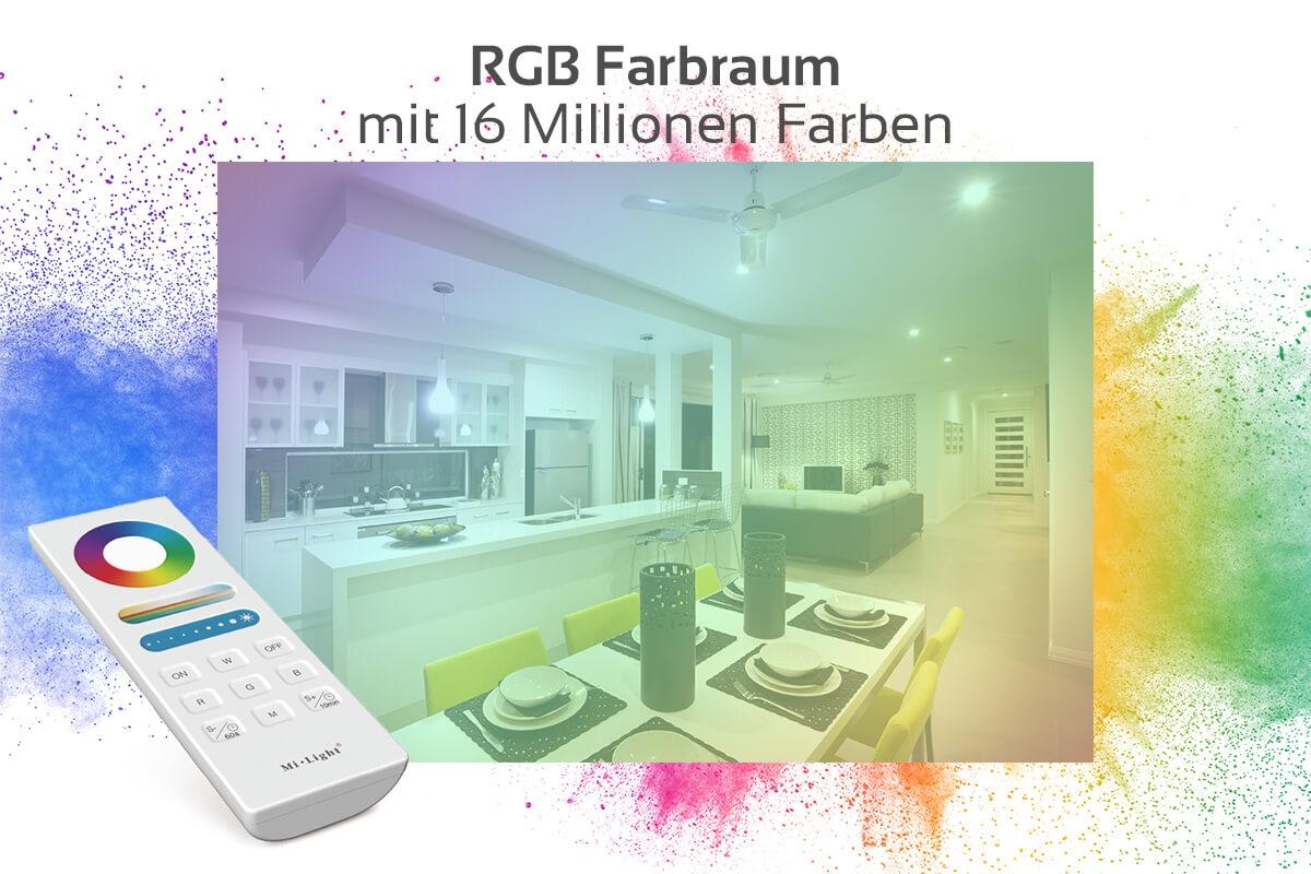 MiBoxer Set Controller und Fernbedienung RGB+CCT | WiFi ready | Dimmen Schalten Farbsteuerung FUT045A