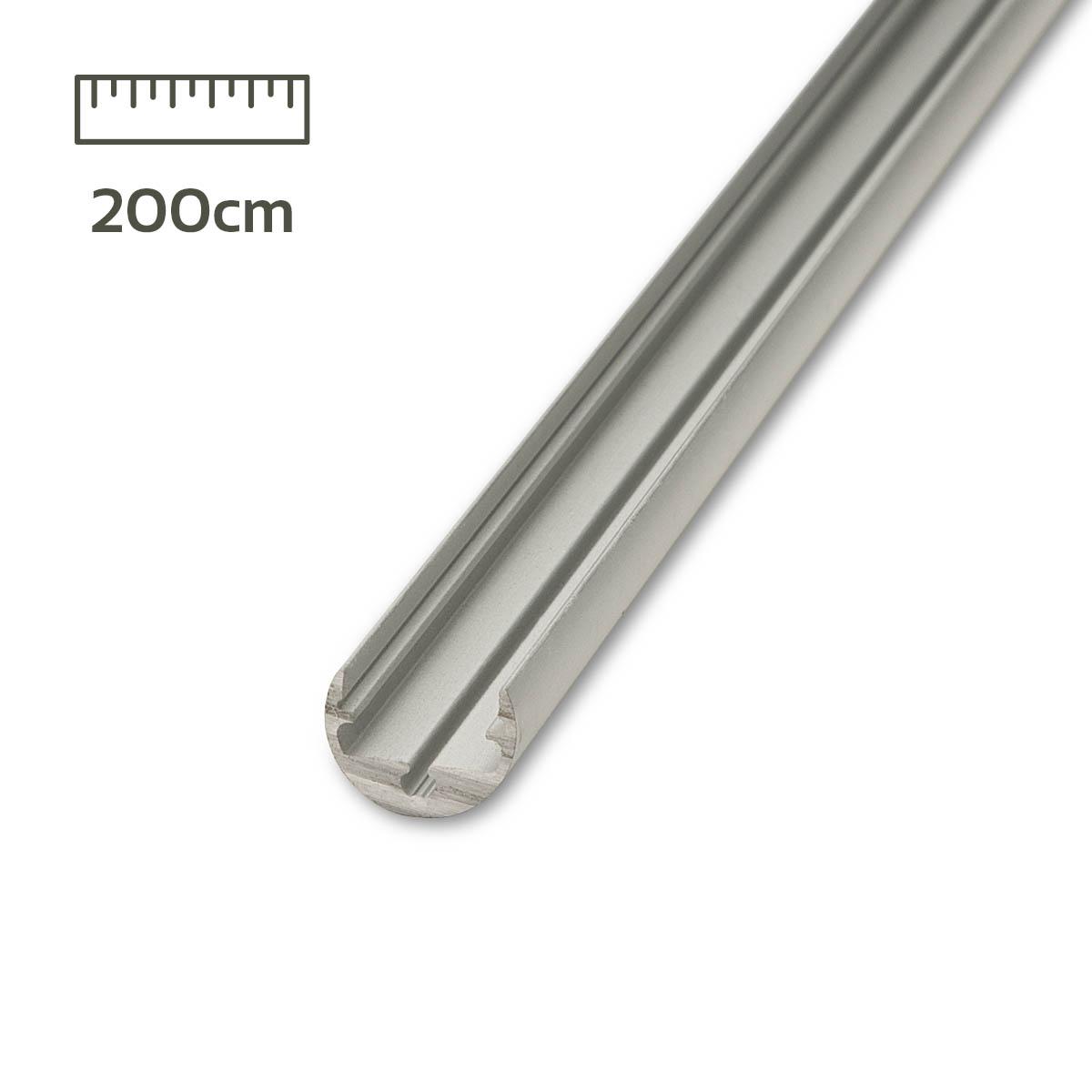 Alu Rund-Profil eloxiert 13x9,7mm 200cm