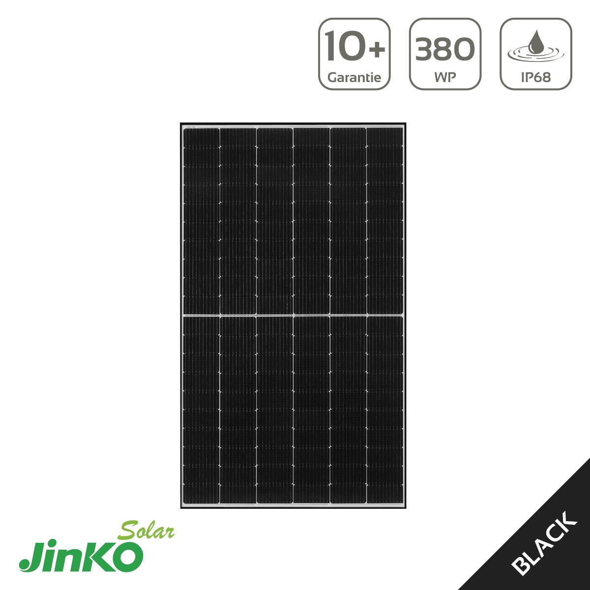 JINKO 380 Watt Black Frame Solarmodul JKM380N-6TL3-V N-TYPE - MwSt: 0% NUR für Privatkunden
